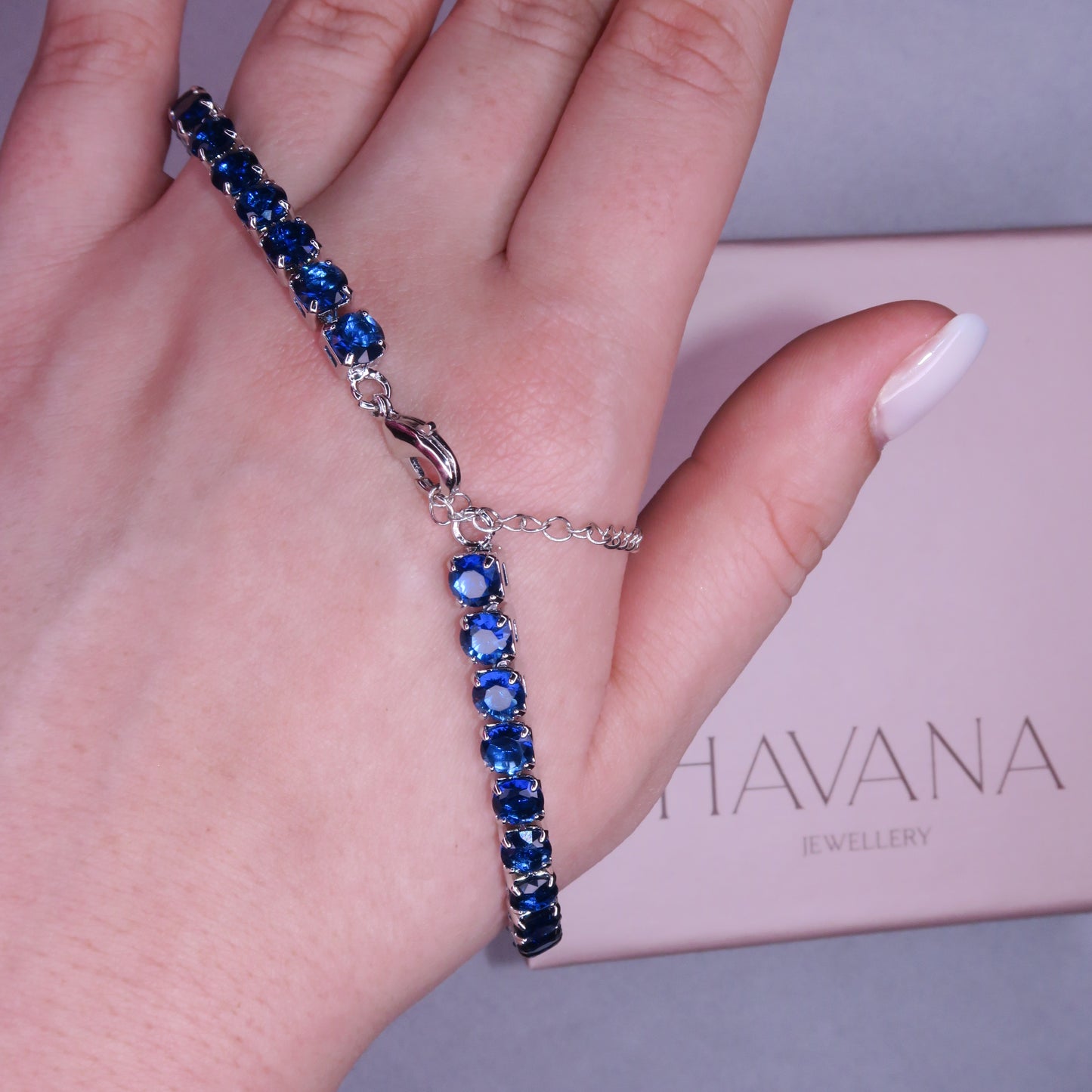 Set Layer GALAXY BLUE cu Cristale Swarovski și Placaj din Argint 925