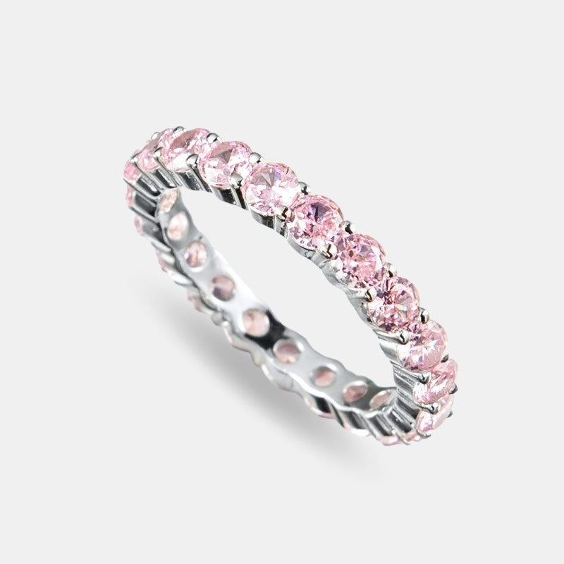 Inel PINK PRINCESS din Argint 925 cu Cristale Swarovski – Eleganță Regală și Strălucire Roz