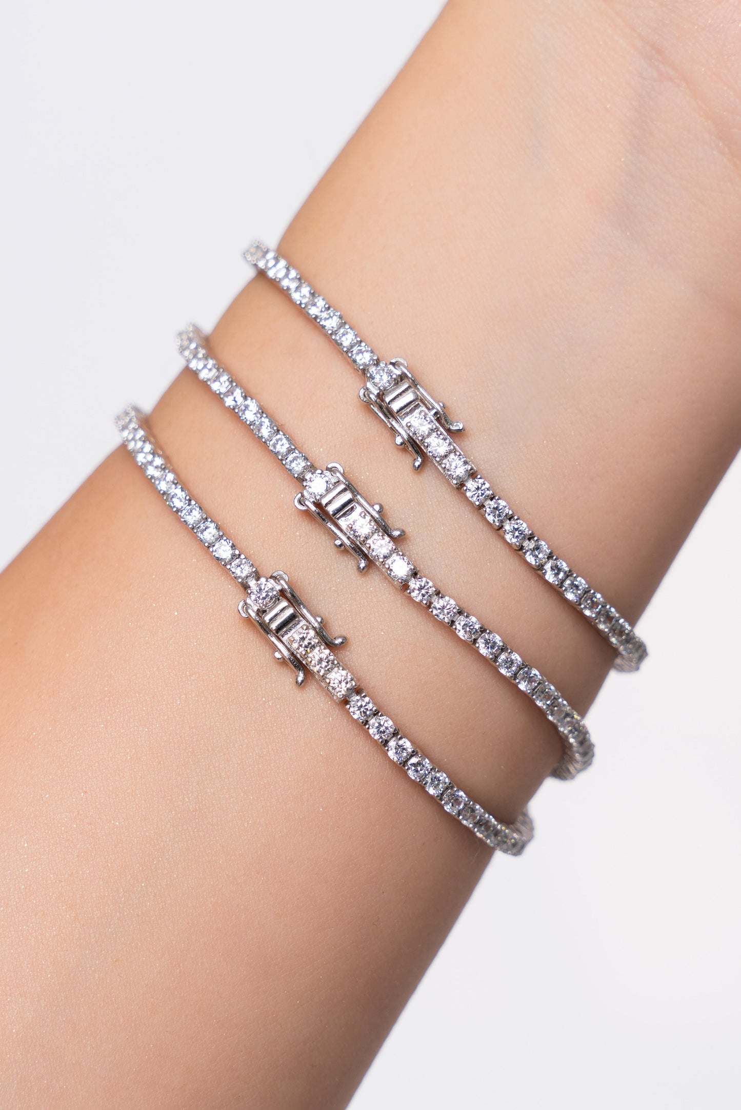 Brățară Tennis Silver din Argint 925 cu Cristale Swarovski – Eleganță de Zi cu Zi