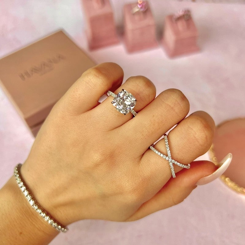 Inel ARIA din Argint 925 și Cristale Swarovski – Casual-Chic Alert