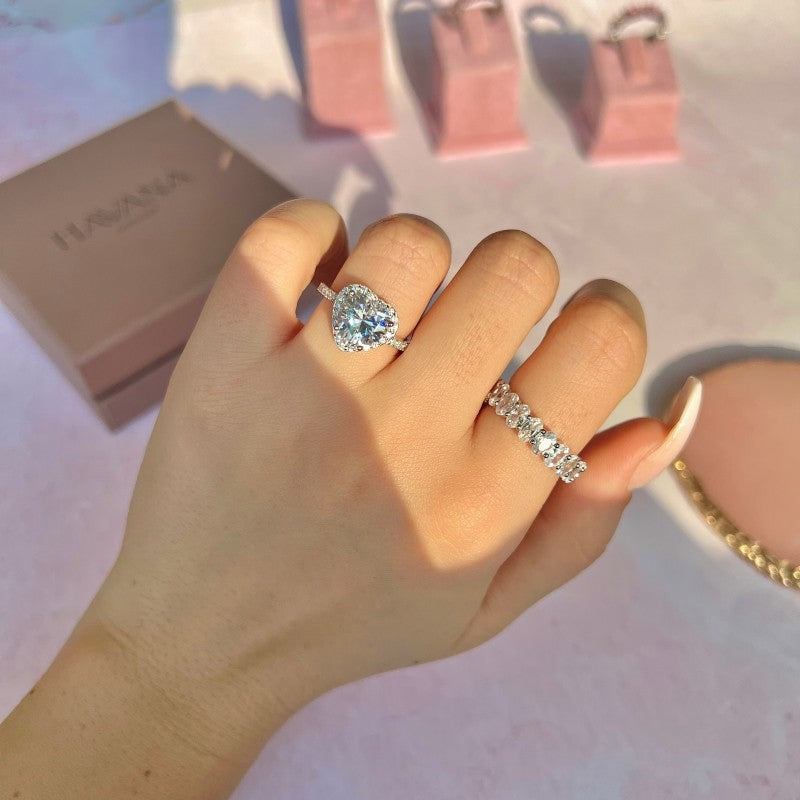 Inel LOVE STORY din Argint 925 și Cristale Swarovski – Simbolul Iubirii Eterne