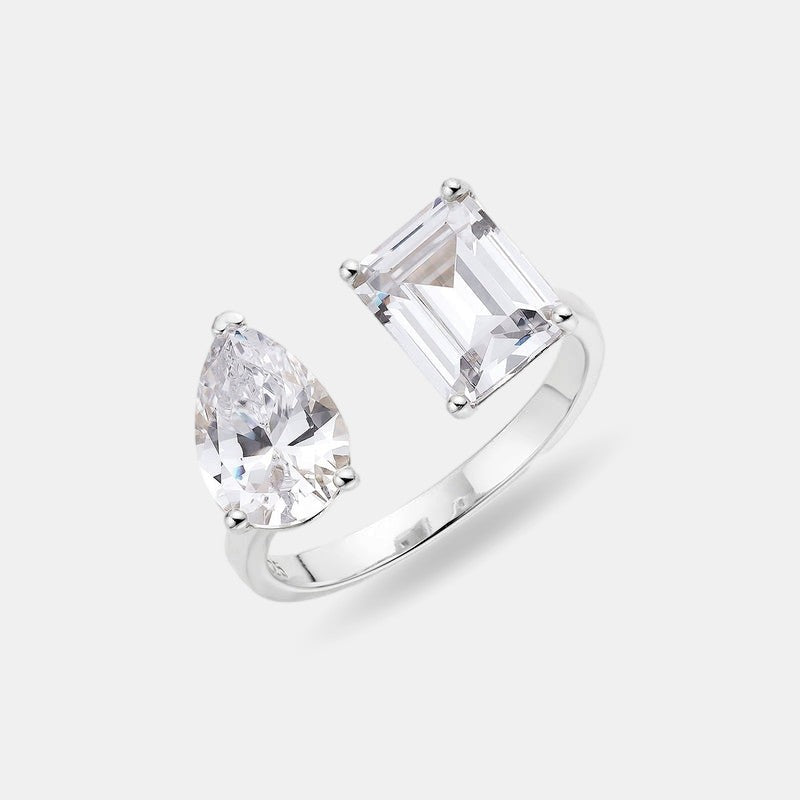 Inel ROMEO & JULIET din Argint 925 și Cristale Swarovski - O Poveste de Dragoste Eternă