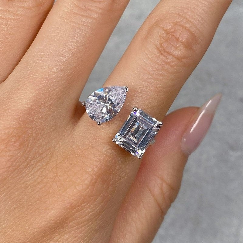 Inel ROMEO & JULIET din Argint 925 și Cristale Swarovski - O Poveste de Dragoste Eternă
