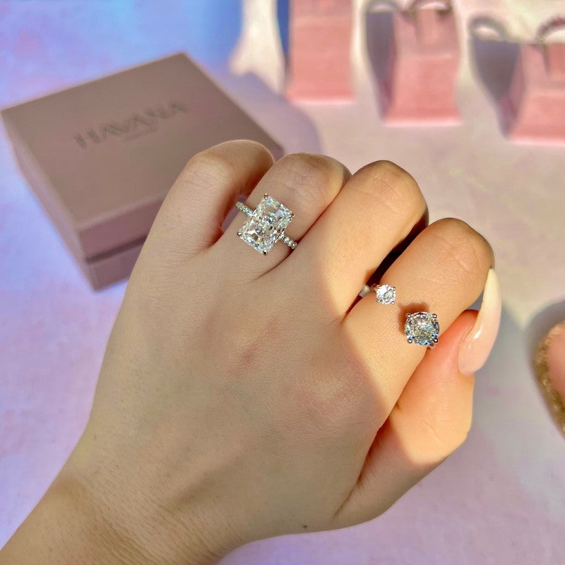 Inel DOUBLE TROUBLE din Argint 925 și Cristale Swarovski - Eleganță Subtilă