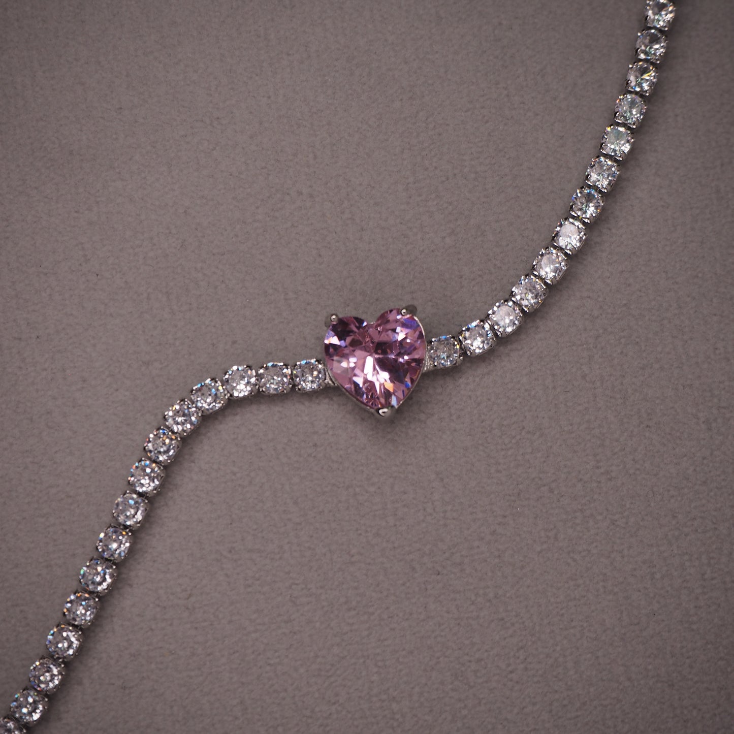 Brățară PINK CRUSH placată cu Argint 925 și Cristale Swarovski