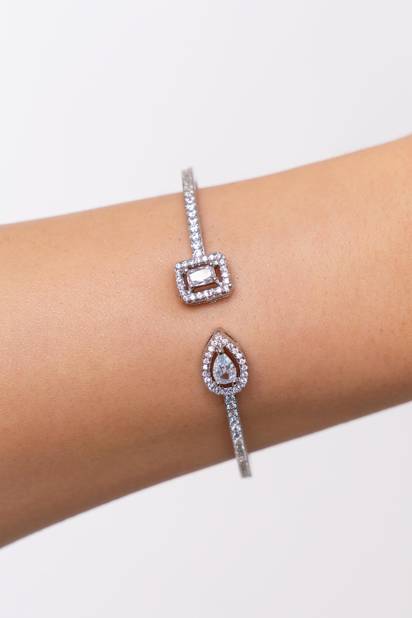 Set ROMEO&JULIET cu Cristale Swarovski și Placaj din Argint 925