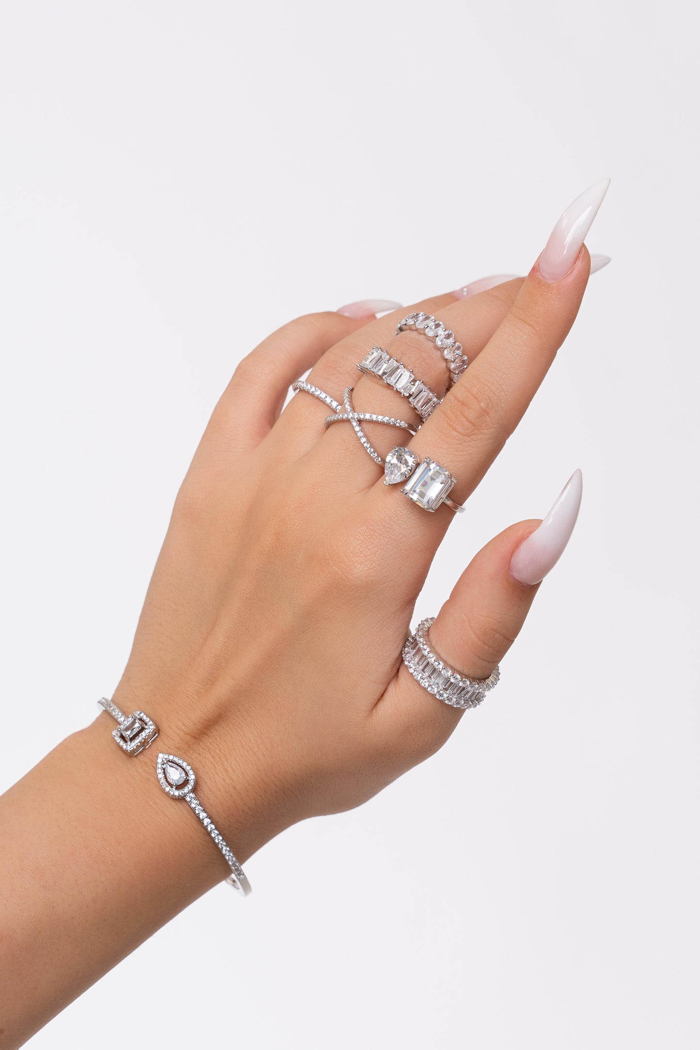 Set ROMEO&JULIET cu Cristale Swarovski și Placaj din Argint 925
