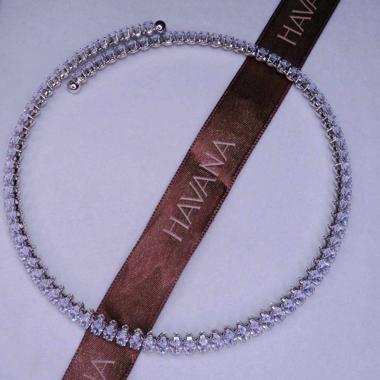 Colier Choker VENUS cu Cristale Swarovski marquise și placaj din Argint 925