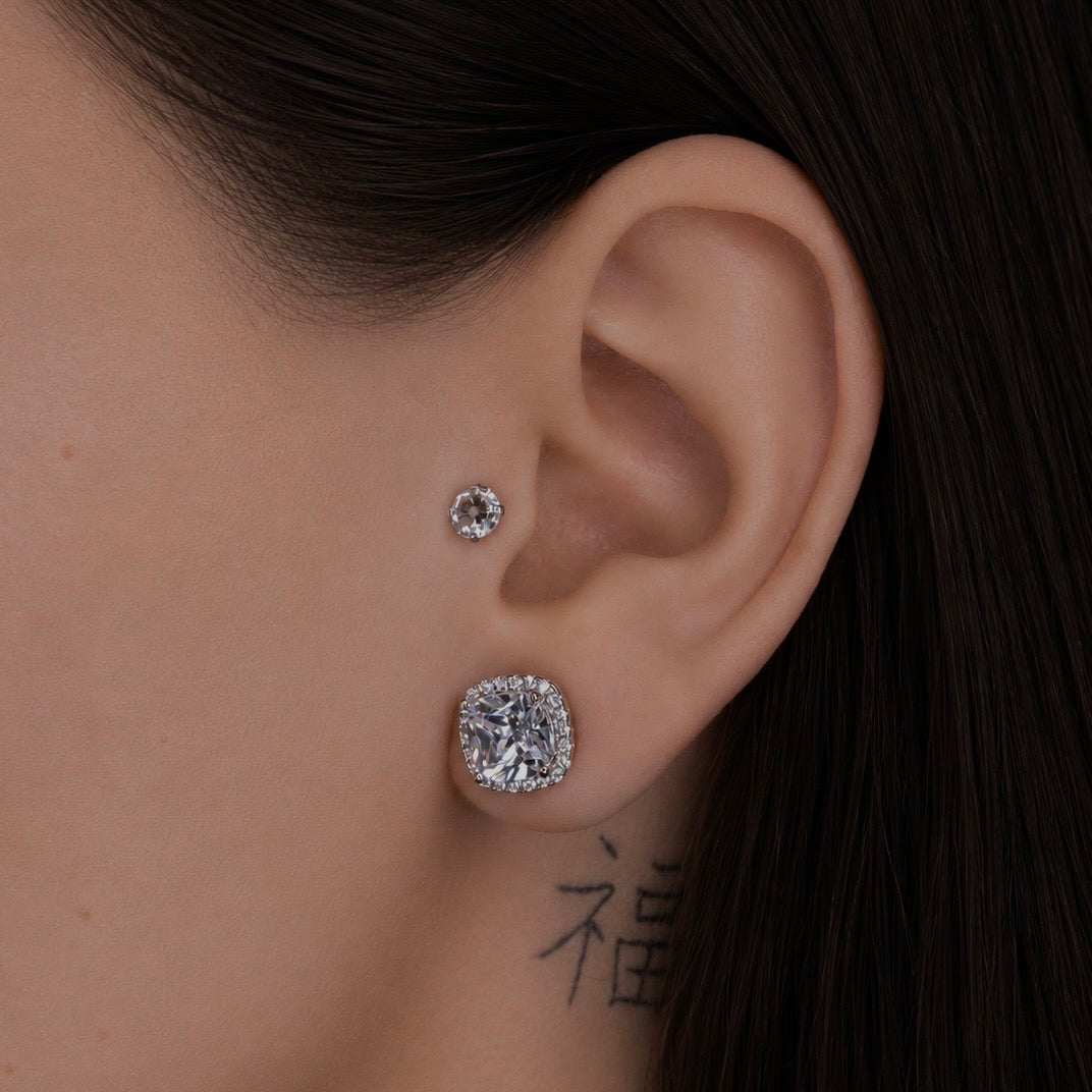 Cercei PROMISE cu Cristale Swarovski și Placaj din Argint 925