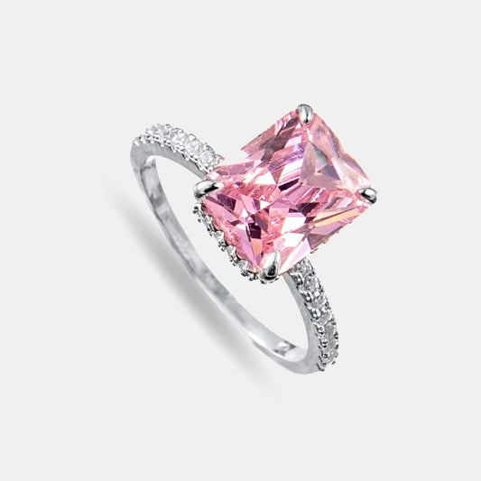 Inel Pink Havana din Argint 925 și Cristale Swarovski – Sparkling Pink