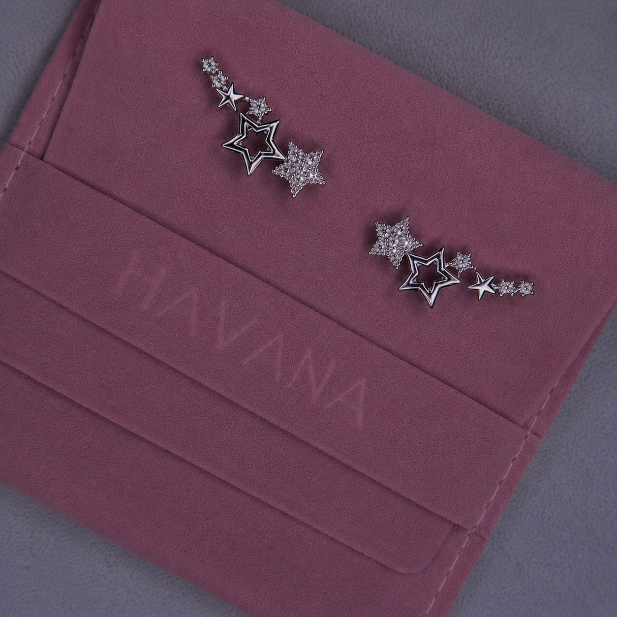Cercei STARDUST cu Cristale Swarovski și Placaj din Argint 925