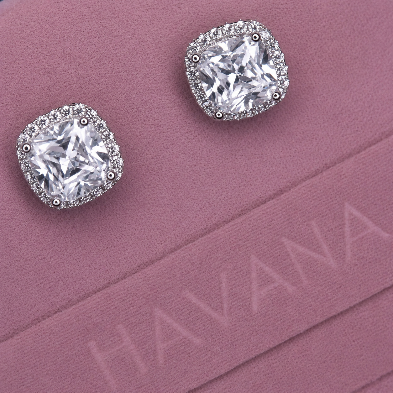 Cercei PROMISE cu Cristale Swarovski și Placaj din Argint 925