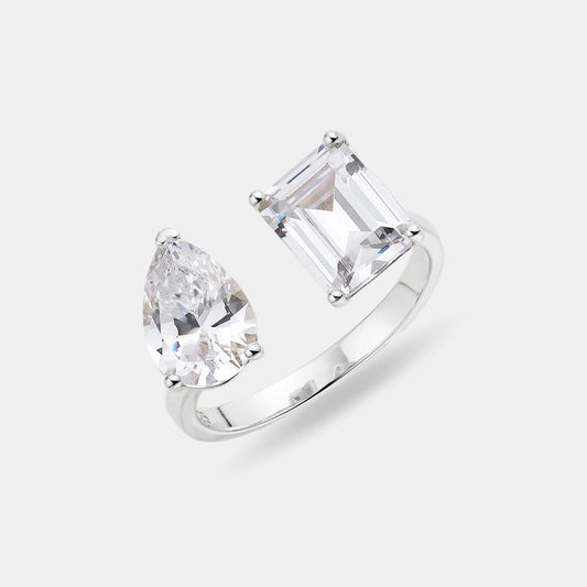 Inel ROMEO & JULIET din Argint 925 și Cristale Swarovski - O Poveste de Dragoste Eternă