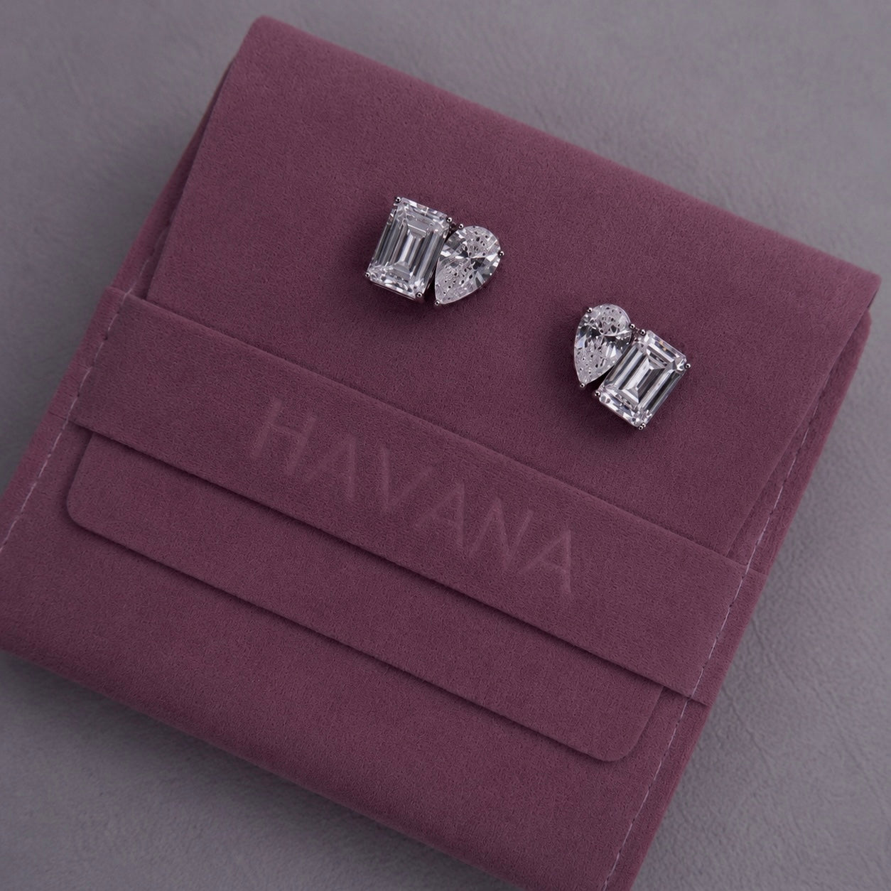Set ROMEO&JULIET cu Cristale Swarovski și Placaj din Argint 925
