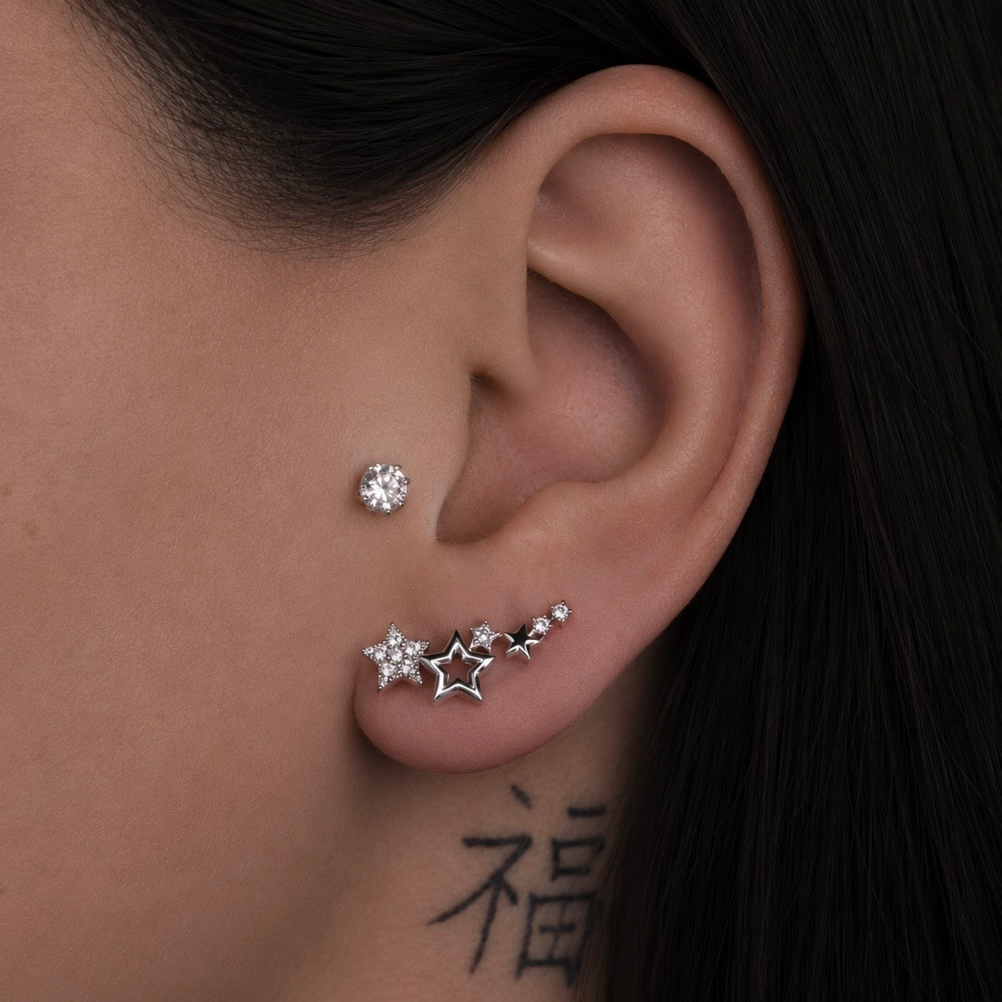 Cercei STARDUST cu Cristale Swarovski și Placaj din Argint 925
