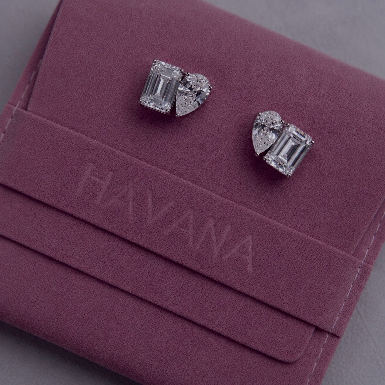 Set ROMEO&JULIET cu Cristale Swarovski și Placaj din Argint 925