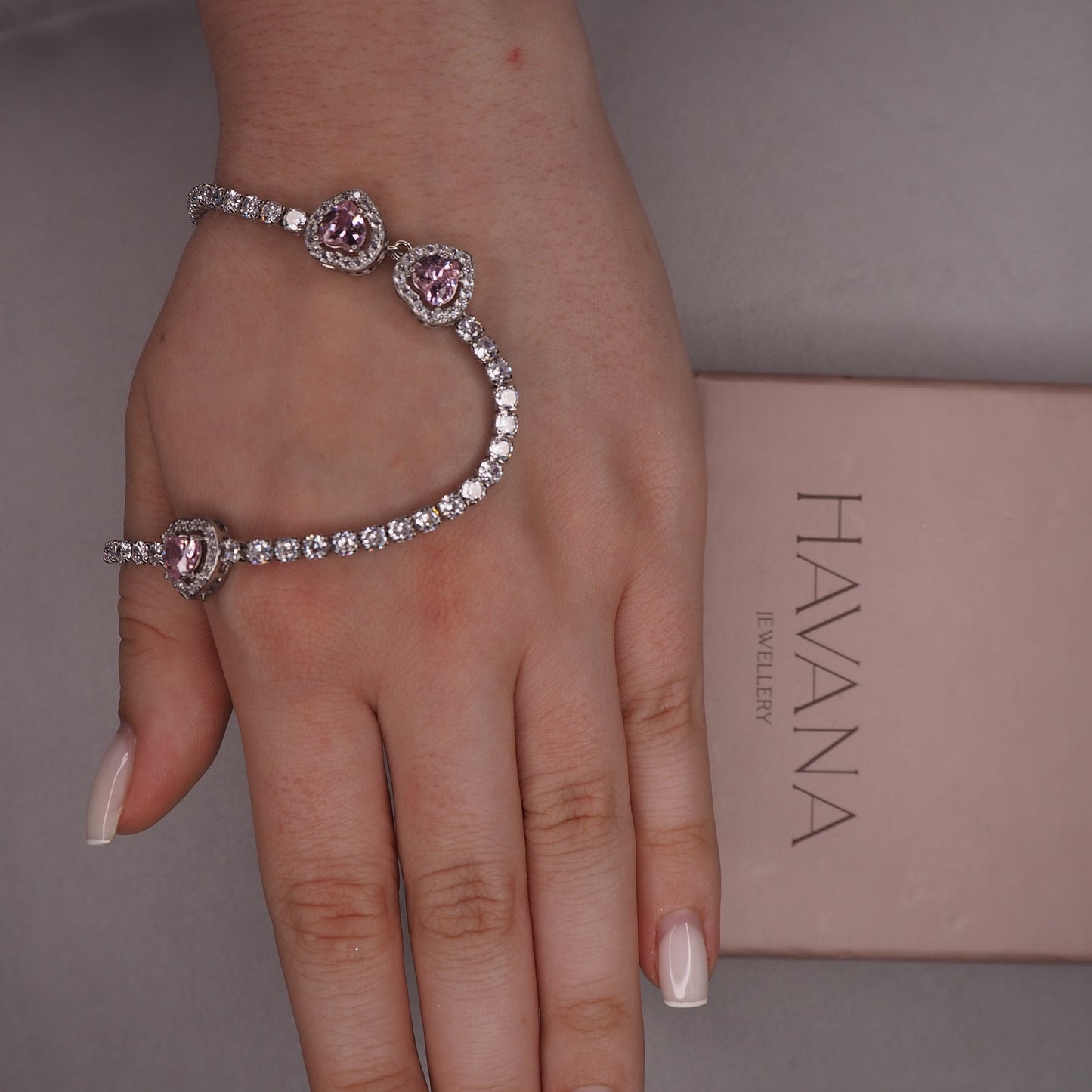 Colier FOREVER IN LOVE cu Inimioare – Placaj din Argint 925 & Swarovski